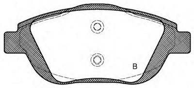 OPEN PARTS bpa139200 -  Комплект тормозных колодок, дисковый тормоз